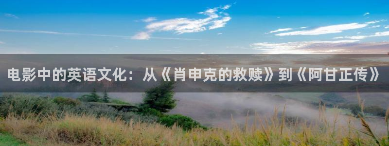 精东影业 密友：电影中的英语文化：从《肖申克的救赎》到《阿甘正传》